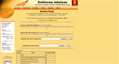 Desktop Screenshot of knihovna.noveveseli.cz